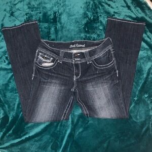 Red Camel Dark Wash Boot Cut Jeans - Dark Blue